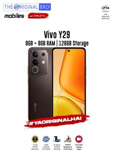 Vivo Y29 - 8GB RAM - 128GB Storage - PTA Approved - 1 Year Warranty - Brown - The Original Bro Mobiles - TOB40